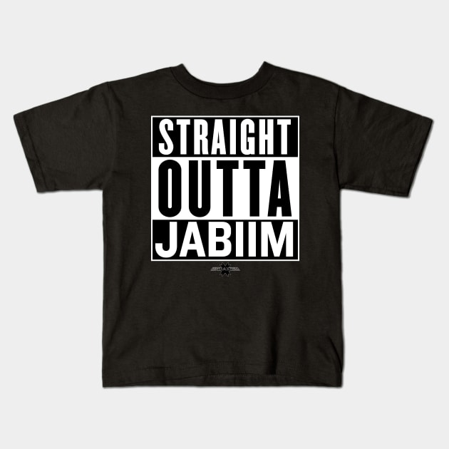 Straight Outta Jabiim Kids T-Shirt by Broaxium